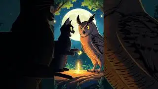 Cat vs  Owl 🐱 Shadow vs  Hoot 🦉 A Moonlit Forest Duel 🌕 Animated Short Story #AnimatedShort