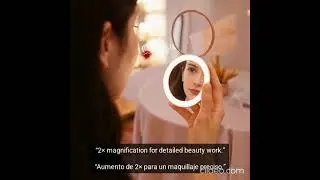 Portable LED Makeup Mirror &ndash; Compact, Double‑Sided & Lighted