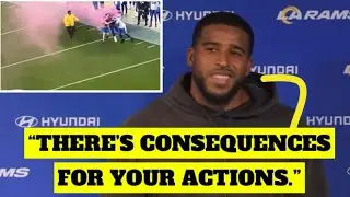 Bobby Wagner asked about protestor filing a police report against him after getting tackled on-field