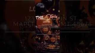 Halloween Party Invitation | Animated Skull Video Invite | Digital Template for Adults
