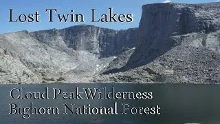 Day Hike to Lost Twin Lakes in the Cloud Peak Wilderness, Bighorn National Forest, Wyoming