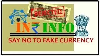 HOW TO REMOVE FAKE CURRENCY ( INR INFO ) INDIA