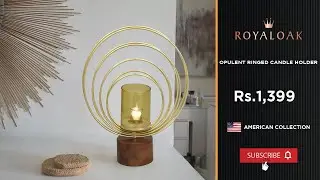 Royaloak | Opulent Ringed Candle Holder