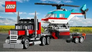 3 in 1 Flatbed Truck LEGO | Build and Stop Motion