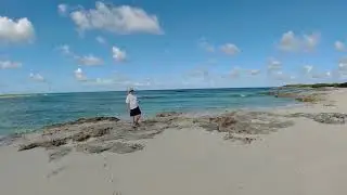 James reaching James Point on Eleuthera Island