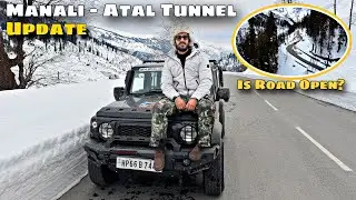 Manali to Atal Tunnel road update | Snowfall update ❄️ | Is Road Open? 