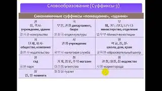 Изучаем корейский язык. Суффиксы 3 / Learning Korean. Suffixes 3