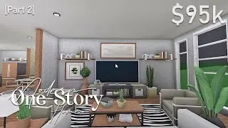 Bloxburg: One-story family Modern Home | Speedbuild (Part 2)