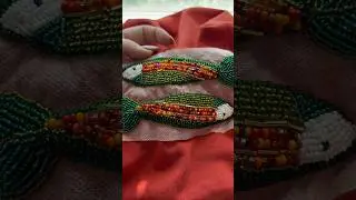 DIY Beaded T-Shirt / Water Soluble Patterns in my Shop.🪡✨🐟 #beadembroidery #diycrafts