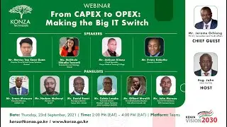 Webinar themed: From CAPEX to OPEX: Making the Big IT Switch.