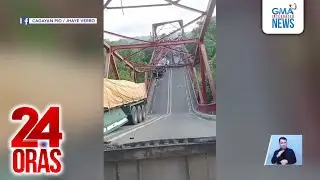 Piggatan Bridge, bumagsak kasama ang ilang 10-wheeler na dumadaan | 24 Oras