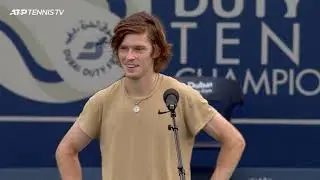 Andrey Rublev - Post-Match Interview - R2 2021 Dubai Duty Free Tennis Championships