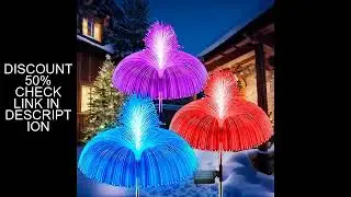 LED Jellyfish Decor Solar Lights Outdoor Waterproof Garden Christmas Party Decor Solar Lawn Lights