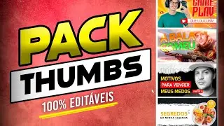 ✅ PACK DE THUMBNAILS EDIT&Aacute;VEIS GR&Aacute;TIS - BAIXAR CAPA DE VIDEO (THUMBS) PARA TOUTUBE