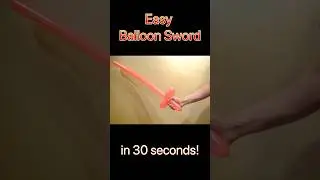 Step by step balloon sword tutorial - balloon animals #balloonanimals #howto #balloonart