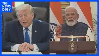 米・トランプ大統領　印・モディ首相と電話会談“新たな貿易協定で合意” 関税引き下げを表明　インドが「ロシア産原油の購入停止にも同意」｜TBS NEWS DIG