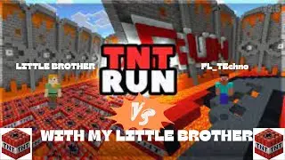 Minecraft's TNT Run with me and my little bro! he is crying 😭 #video