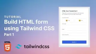 HTML form with Tailwind CSS – Part 1