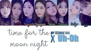 4th Grade (My Teenage Girl/방과후 설렘)) - Time for the moon night & Uh-Oh Han/Rom/Eng Color Coded Lyrics