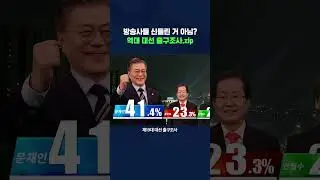 족집게 대선 지상파 출구조사, 이번에도 맞을까? #대선 #shorts #스브스뉴스