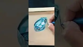 How To Draw Blue Diamond Drawing || #subscribe #youtubeshorts #shorts