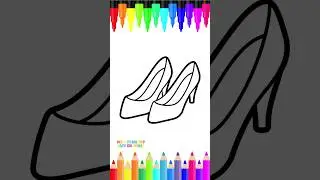Easy Drawing Tutorial: How to Draw High Heel Shoes Step by Step | Simple Drawing for Kids  #drawing