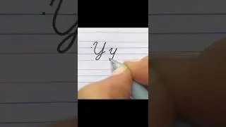 How to write letter Y in capital and small cursive writing #handwriting #cursivewriting