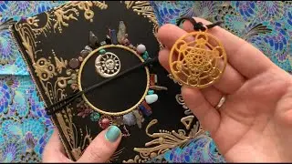 Crafty Show and Tell: The Magic Circle Junk Journal, full of Crystals, Tarot and Astrology Ephemera!