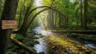 Peaceful River Soundscape 🌿 Natural Water Ambience for Meditation and Relaxation #1867