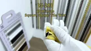YJ 110 Aluminum Round Closed Shape Tile Trim Polish Gold