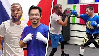 Mayweather VISITS Pacquiao&rsquo;s Training Camp Before Barrios Fight 👀🥊