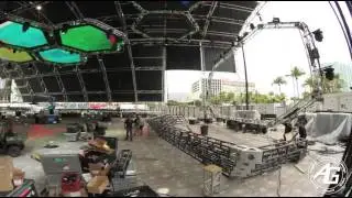 AG Lights & Sound - Mega Structure - Ultra Music Festival 2013 - Time-Lapse