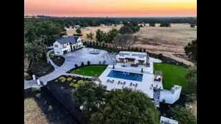 9-Acre Modern Farmhouse in Lincoln, CA | Ultimate Luxury Retreat with Pool House & Lush Landscaping
