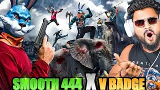 SMOOTH 444 VS ANSH BOND 😱 VS 3 Streamer Shocked in BR Rank Biggest Challenge आजा 1 vs 50 में !! 😤