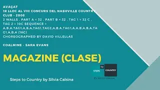 MAGAZINE (CLASE) LINE DANCE COUNTRY. STEPS TO COUNTRY by SILVIA CALSINA