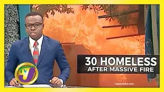30 Homeless After Massive Fire in Downtown Kingston, Jamaica