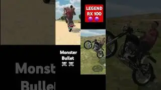 Bullet vs rx 100 wheelie 😎 😎 | Legend RX 100 👿 👿 | Monster bullet ☠️ ☠️ |
