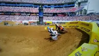 Cooper webb big crash and out for race. Nashville, SX