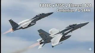 FA18C x F15C 2Element A2A(Feat.Kdub) I SPS Contention PG SARH I DCS