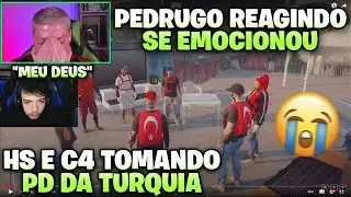 PEDRUGO reagindo AO HS e o C4 PEDINDO PRA SAIR DA TURQUIA!! PEDRUGO CHOROU!! 🥺