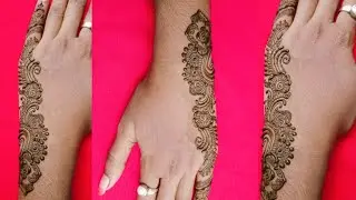 Amazing One Side Mehndi Design || Back Hand Mehndi Design ||