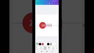 Lets Making Zee News logo In Canva#design #logodesign #shorts