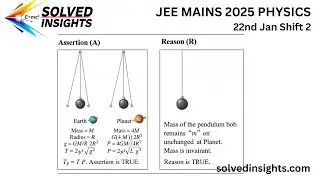 Изменение периода времени простого маятника? Вопрос решён | JEE Mains Physics | SHM и гравитация