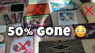 BRUTALLY DECLUTTERING MY EYESHADOW COLLECTION // I Went Too Far??