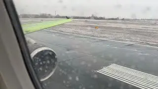 Air Canada Airbus A321-200 Snowy Winter Takeoff from Toronto Pearson | YYZ-YUL