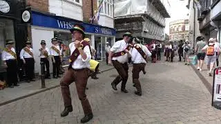 Seven Champions dancing at Vale of Evesham National Morris Weekend