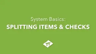 Total Touch POS - Splitting Items & Checks