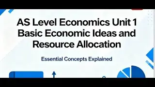 AS level economics unit 1 Basic economic ideas and resource allocation in just 10 minutes!