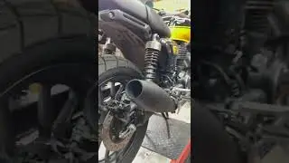 Honda cb350rs modified exhaust.💥 Wait for the sound 💥 #cb350 #cb350rs #hondacb350rs #hondacb350