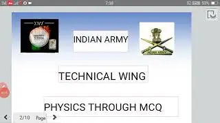 Physics for technical army